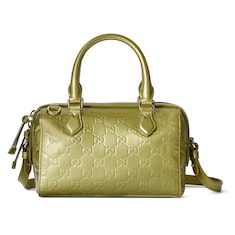 GG Emblem small boston bag