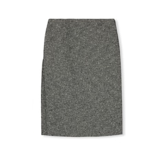 Seeded wool skirt
