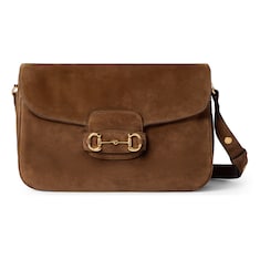 Borsa a spalla Gucci Horsebit 1955 Aura misura media