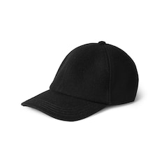 Wool baseball hat with embroidery
