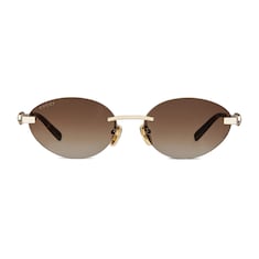 Gafas de sol ovaladas sin montura