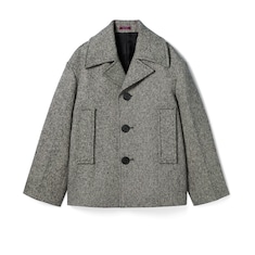 Caban in lana e cotone double
