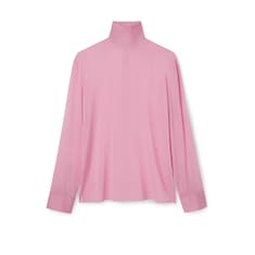 Camicia in chiffon di seta stretch