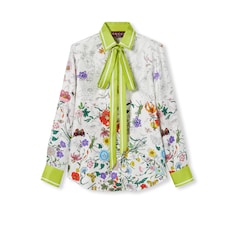 Printed silk shirt