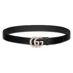 GG Marmont belt with crystal buckle