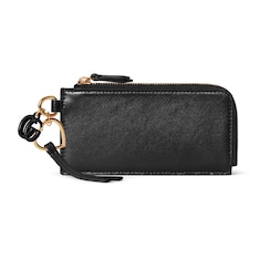 Card case with Double G charm