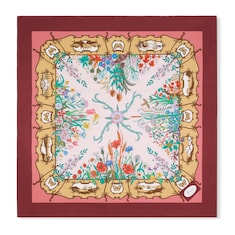 Printed silk twill carré