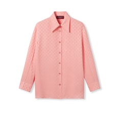 Chemise en jacquard de soie GG