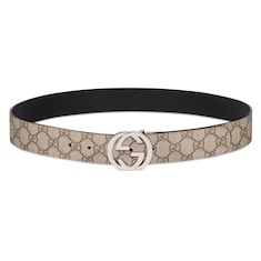 Reversible belt with Interlocking G buckle