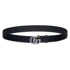 GG Marmont thin belt with crystals