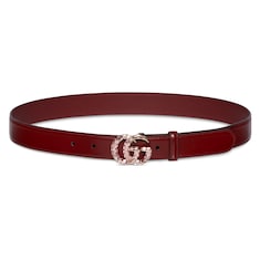 GG Marmont thin belt with crystals