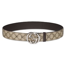 Belt with Interlocking G buckle