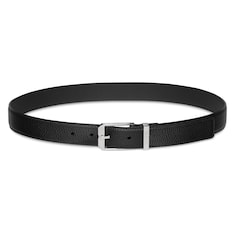Belt with rectangular buckle