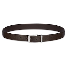 Belt with rectangular buckle