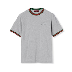 Cotton jersey T-shirt with embroidery