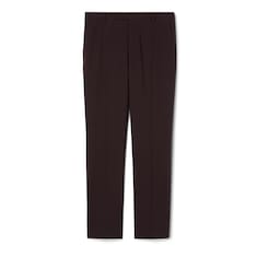 Pantalon en laine stretch avec broderie