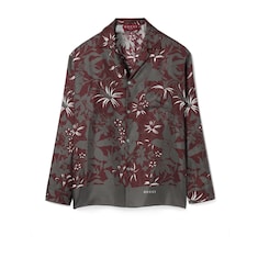 Camisa de sarga de seda con estampado