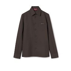 Hemd aus Polyester-Twill mit Horsebit