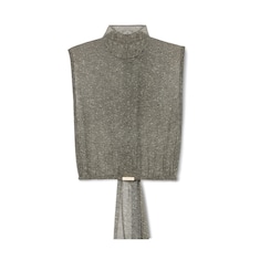 Top in georgette di seta trasparente 