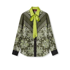 Bluse aus Seidentwill mit Print