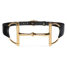 Wide belt with oversized Horsebit