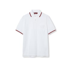 Cotton piquet polo shirt with Web