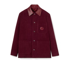 Chaqueta de pana de terciopelo con Doble G