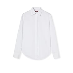 Cotton poplin shirt with embroidery
