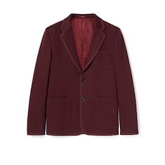 Textured jersey GG jacket