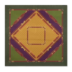 Carré en twill de soie imprimé