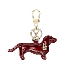 Dog-shaped bag charm