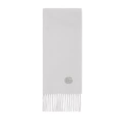Cashmere scarf with patch