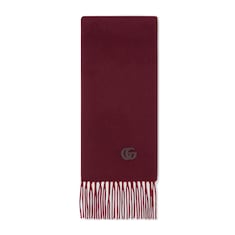 Cashmere scarf with patch
