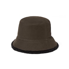 Cotton shearling bucket hat