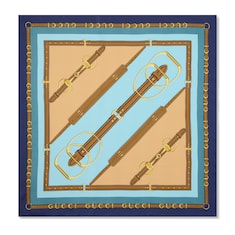 Printed silk twill carré