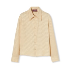Interlocking GG silk jacquard shirt