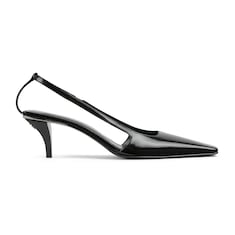 Zapato con tacón descubierto y cristal mujer