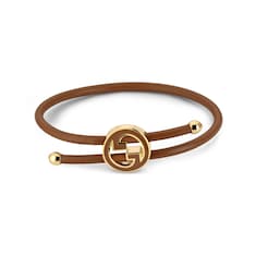 Bracciale con Incrocio GG Tondo smaltato