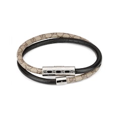 Double bracelet with GG detail