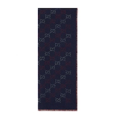 GG wool jacquard scarf