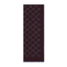 GG wool jacquard scarf