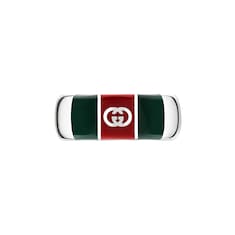 Bague large avec détail bande Web