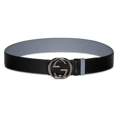 Reversible belt with Interlocking G buckle