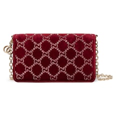 Cartera con cristales GG y cadena