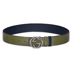 Reversible belt with Interlocking G buckle