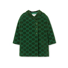 Baby GG cotton velvet coat