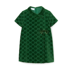 Robe pour enfant en velours de coton GG