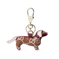 Dog-shaped bag charm