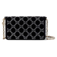 Cartera con cristales GG y cadena