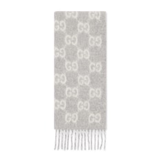 GG alpaca wool blend scarf